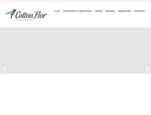 Tablet Screenshot of cottonflor.com.uy